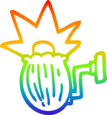 gökkuşağı gradyan çizgi çizimi bir insan tarafından çizilmiş bir çizgi ev ışığı