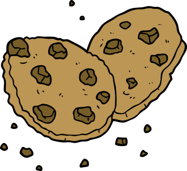 bir insan tarafından çizilmiş karikatür kurabiyeleri