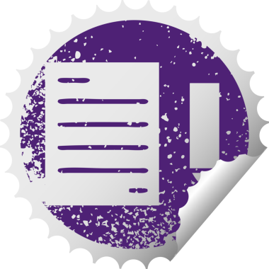 Bir insan tarafından çizilmiş kurşun kalem ve kağıdın çizilmiş dairesel soyma etiketi.