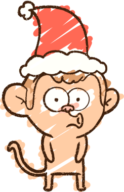 Bir insan tarafından çizilen Şenlikli Maymun Tebeşiri