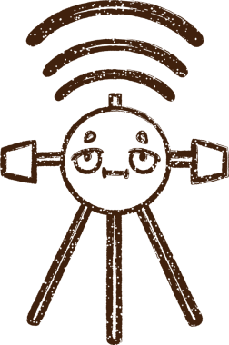 Uydu Kömürü Bir insan tarafından çizilmiş