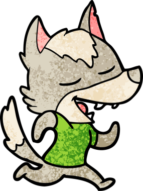 Çizgi film koşu kurdu bir insan tarafından çizilmiş.