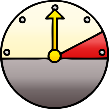 Bir insan tarafından çizilen hız göstergesinin gölgelendirilmiş gradyanı