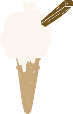 bir insan tarafından çizilmiş, konuşma baloncuklu çizgi film dondurması.