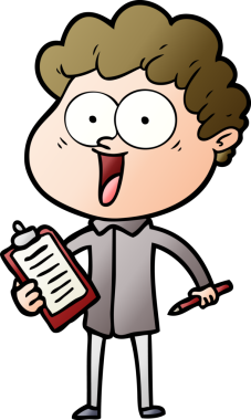 Bir insan tarafından çizilmiş mutlu bir adam.