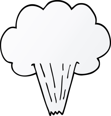 Bir insan tarafından çizilmiş karikatür rüzgarı.