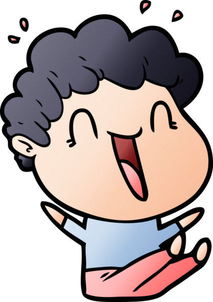 Bir insan tarafından çizilmiş mutlu bir adam.