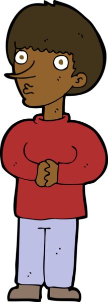 bir insan tarafından çizilmiş sinirli bir adam.