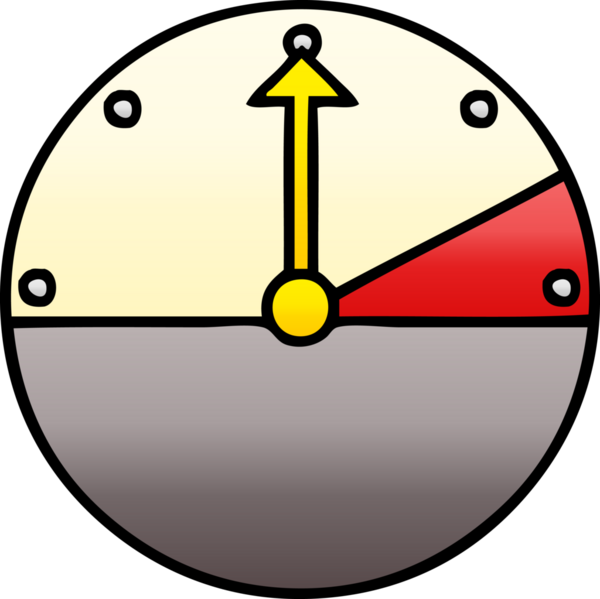 Bir insan tarafından çizilen hız göstergesinin gölgelendirilmiş gradyanı