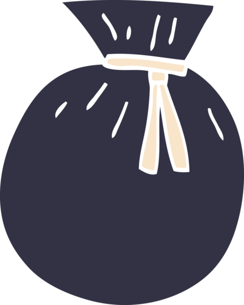 Bir insan tarafından çizilmiş karalama çuvalı.