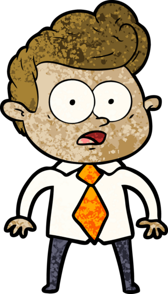 Bir insan tarafından çizilmiş çizgi film bakışlı adam.