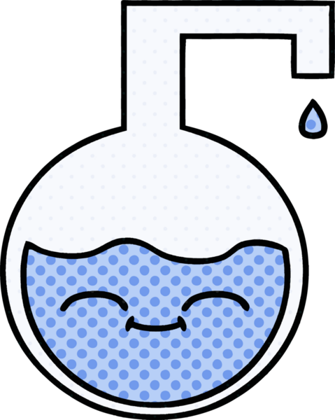 Bir insan tarafından çizilmiş bir bilim deneyinin çizgi romanı.