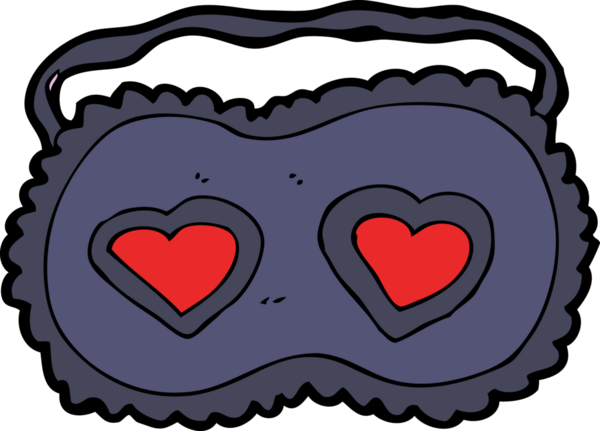 Bir insan tarafından çizilmiş aşk dolu bir maske.