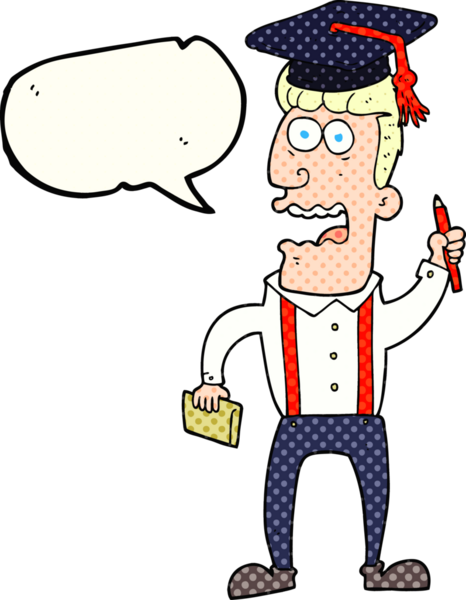 El yazısı çizilmiş çizgi roman konuşma balonu çizgi filmi bir insan tarafından çizilen öğrenciyi strese soktu