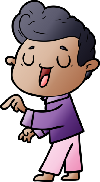 Bir insan tarafından çizilmiş mutlu çizgi film adamı.