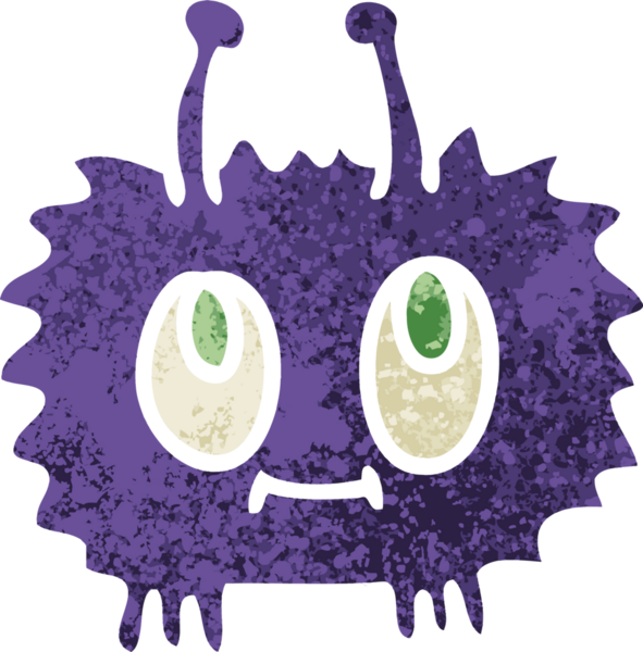 Bir insan tarafından çizilmiş garip bir karikatür.