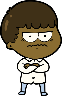 Bir insan tarafından çizilmiş el çizimi karikatür