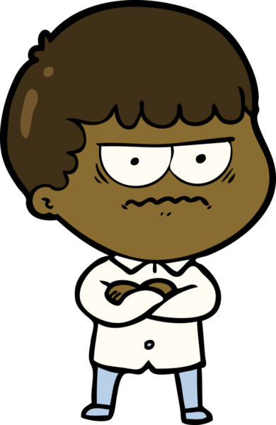 Bir insan tarafından çizilmiş el çizimi karikatür