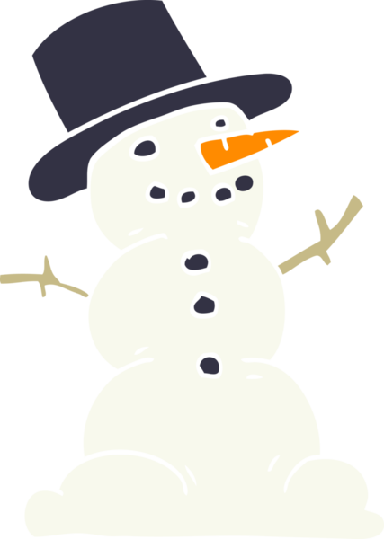 Bir insan tarafından çizilmiş geleneksel kardan adam çizimi.