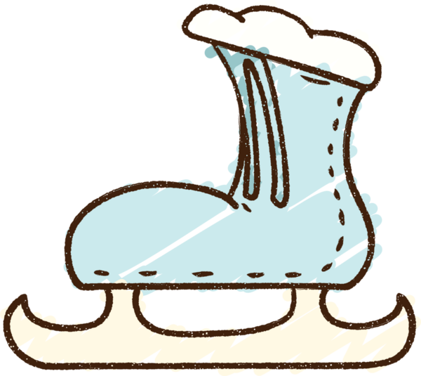 Bir insan tarafından çizilen Buz Pateni Tebeşiri