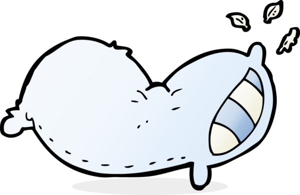 Bir insan tarafından çizilmiş karton yastık.