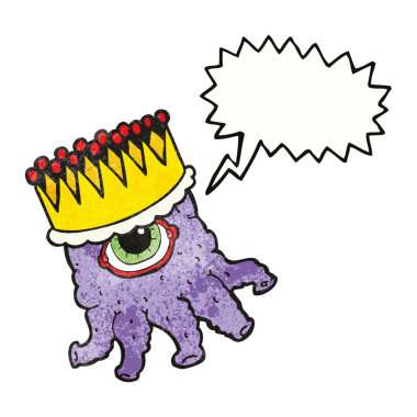 Bir insan tarafından çizilmiş serbest dokuma konuşma balonu karikatür kralı uzaylı.