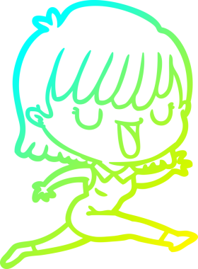 Bir insan tarafından çizilmiş bir karikatür kadın çizimi.