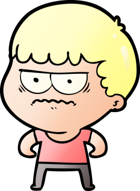 Bir insan tarafından çizilmiş rahatsız bir adam.