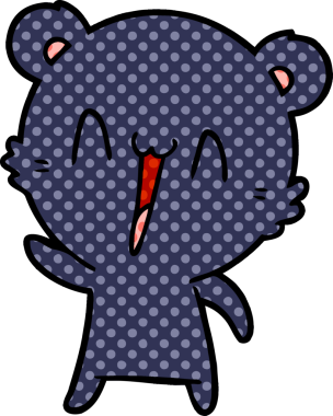 Bir insan tarafından çizilmiş bir çizgi film karakteri.