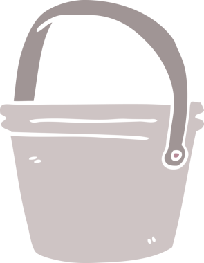 Bir insan tarafından çizilmiş karalama kovası.