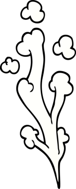 Bir insan tarafından çizilmiş karikatür rüzgarı.