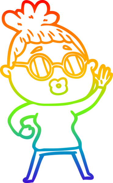 Bir insan tarafından çizilmiş güneş gözlüğü takan bir karikatür çizimi.