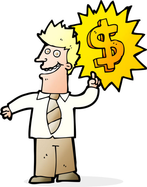 зарабатывание денег карикатура нарисована человеком