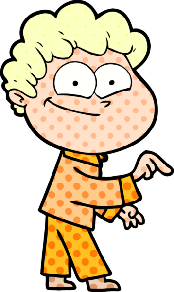 Bir insan tarafından çizilmiş mutlu bir adam.