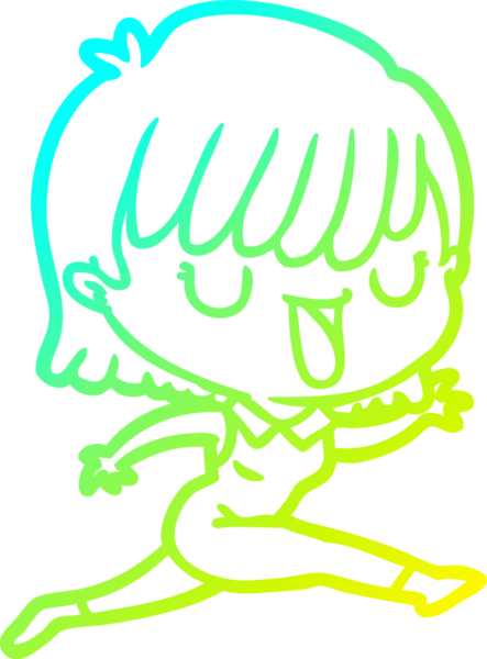 Bir insan tarafından çizilmiş bir karikatür kadın çizimi.