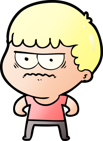 Bir insan tarafından çizilmiş rahatsız bir adam.