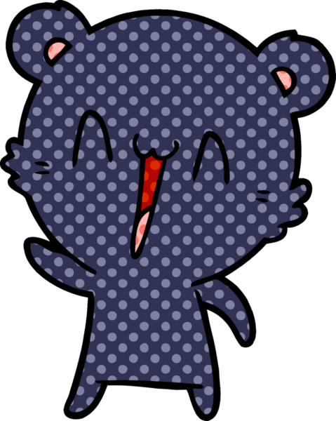 Bir insan tarafından çizilmiş bir çizgi film karakteri.