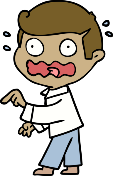 Çizgi film bir insan tarafından çizilmiş.