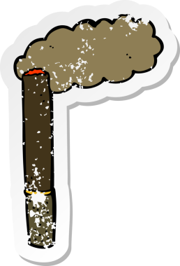 Bir insan tarafından çizilmiş bir çizgi filmin gerilimli yapıştırması.