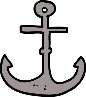 Çizgi film karalama gemisi bir insan tarafından çizildi