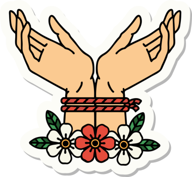 Bir insan tarafından çizilmiş geleneksel bir dövme stili.