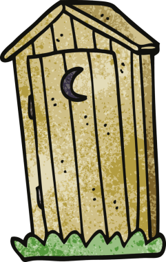 Bir insan tarafından çizilmiş eski bir tuvalet karalaması.