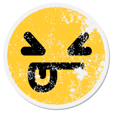 Bir insan tarafından çizilmiş hayal kırıklığına uğramış bir çember.