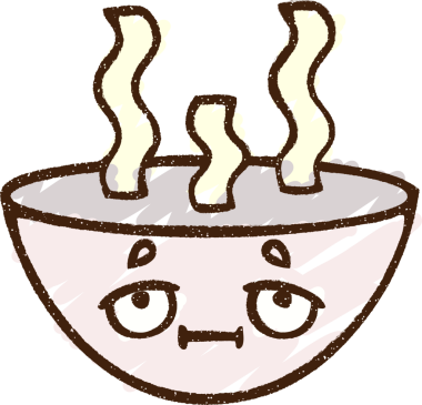 Bir insan tarafından çizilen Sıcak Çorba Tebeşiri