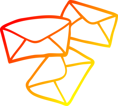 Bir insan tarafından çizilmiş bir karikatürün sıcak gradyan çizimi