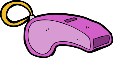 bir insan tarafından çizilmiş çizgi film düdüğü