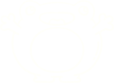 Bir insan tarafından çizilen Mutlu Kurbağa Tebeşiri