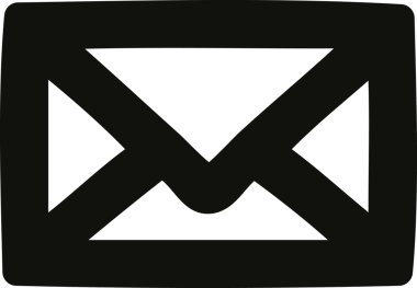 bir insan tarafından çizilmiş zarf harf simgesi