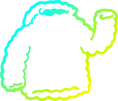 Bir insan tarafından çizilmiş kapüşonlu bir karikatür çizimi.