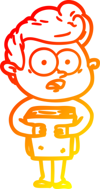 İnsan tarafından çizilmiş bir çizgi film karakteri.